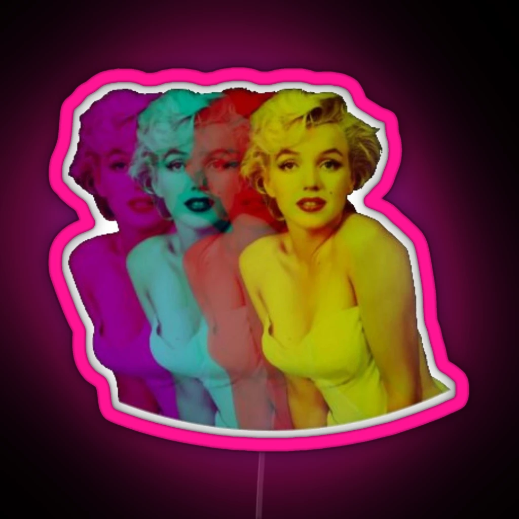 Marilyn monroe rgb neon signs