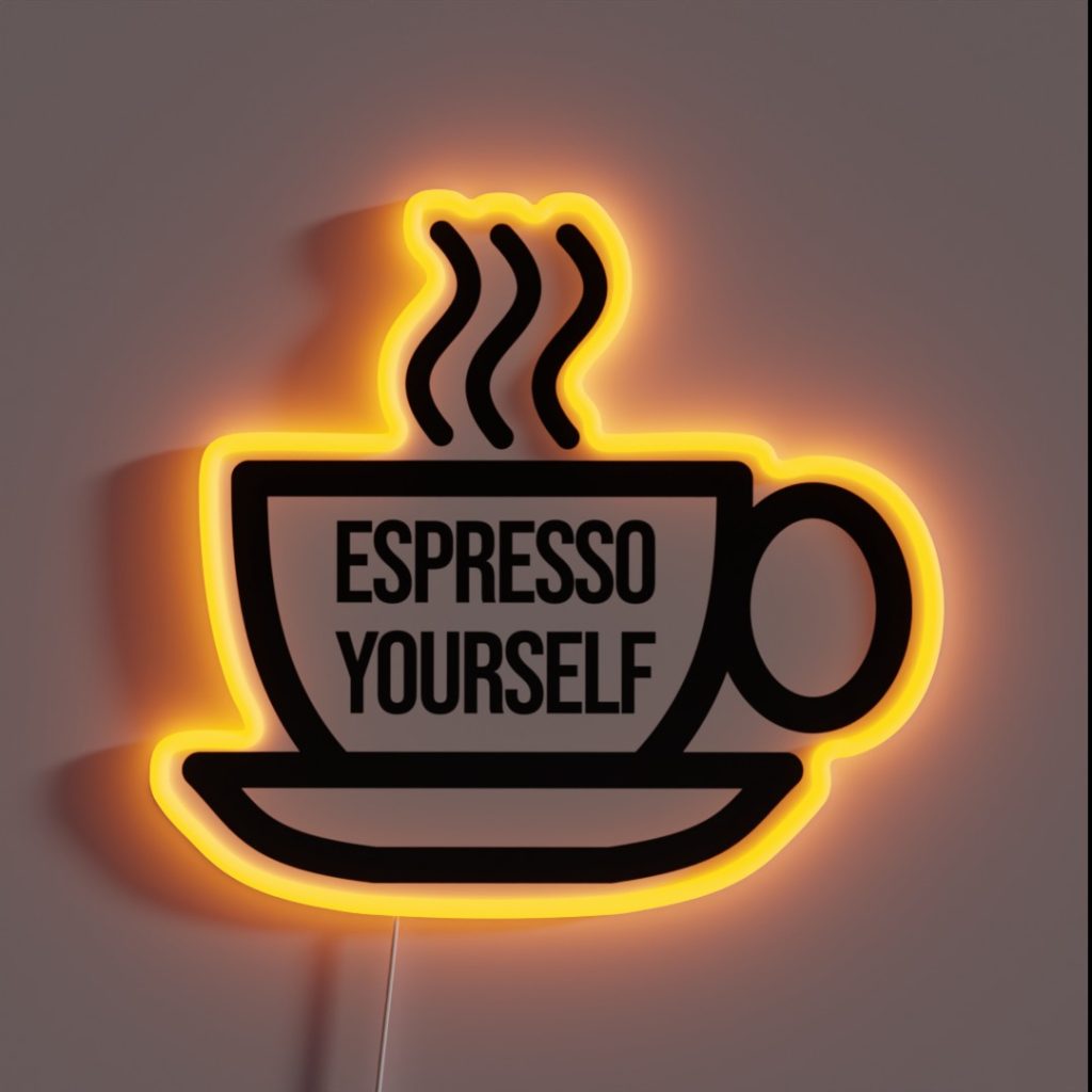 Express Yourself Espresso RGB Neon Sign