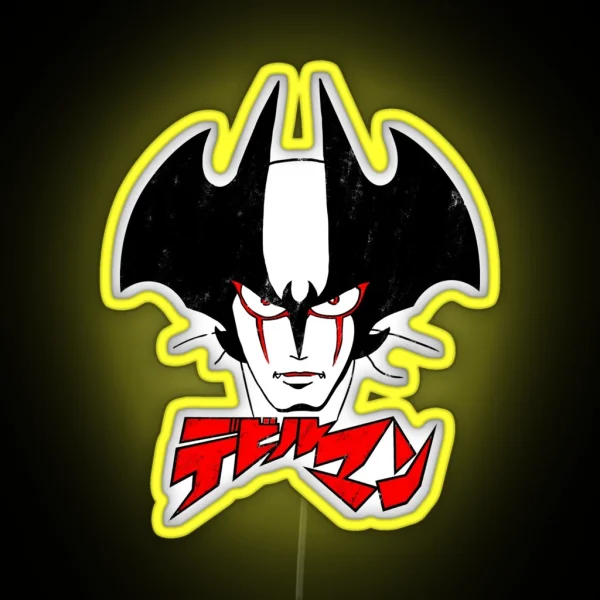 002 Devilman Head RGB Neon Sign