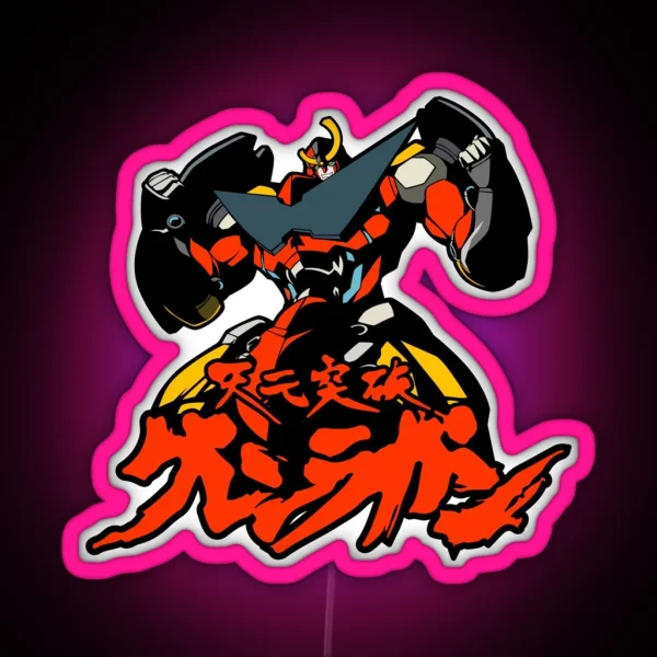 043 Gurren Lagann Robot RGB Neon Sign