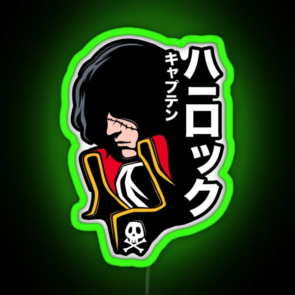 045 Harlock Jap RGB Neon Sign