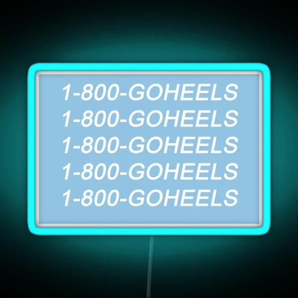 1 800 Go Heels RGB Neon Sign