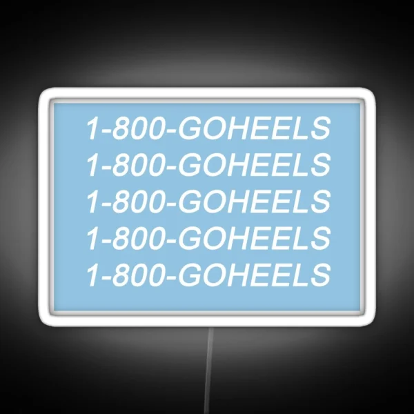 1 800 Go Heels RGB Neon Sign