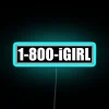Eye-catching 1-800 I-GIRL Customizable Color Changing LED Neon Sign Bar Decor