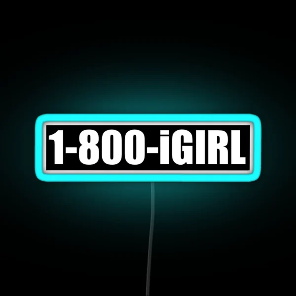 1 800 Igirl RGB Neon Sign