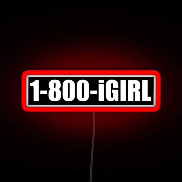 1 800 Igirl RGB Neon Sign