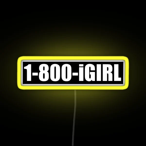 1 800 Igirl RGB Neon Sign