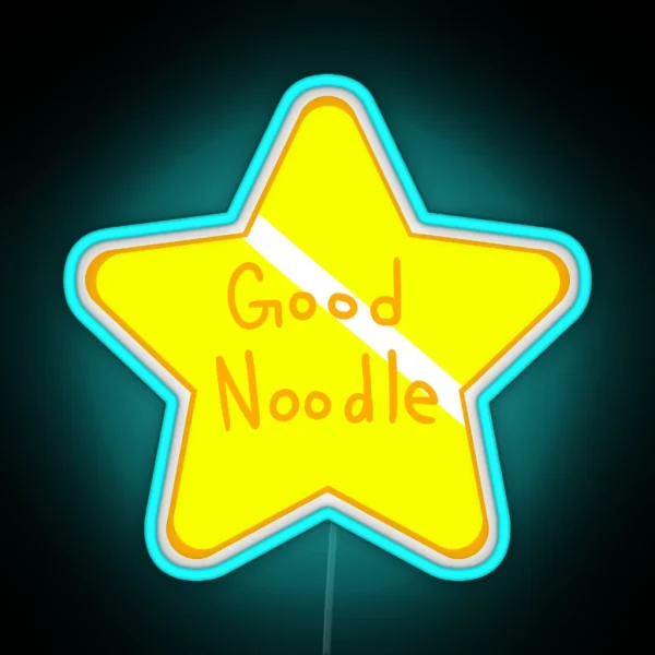 1 Big Good Noodle Award Star Spongebob RGB Neon Sign