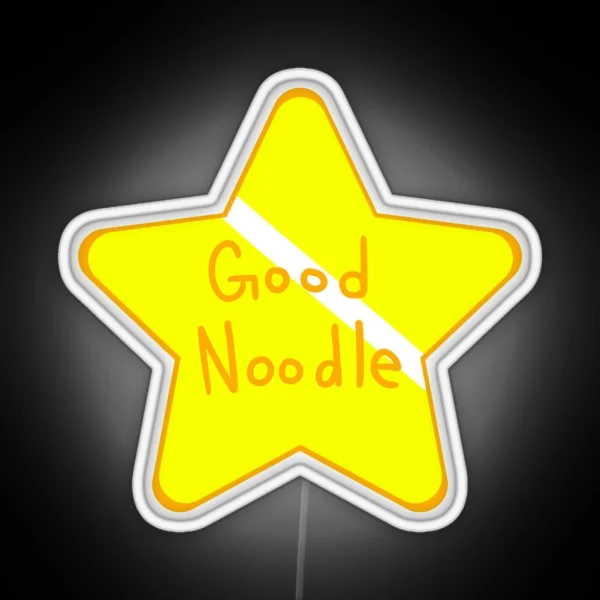 1 Big Good Noodle Award Star Spongebob RGB Neon Sign