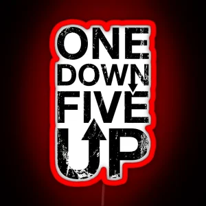 1 Down 5 Up RGB Neon Sign