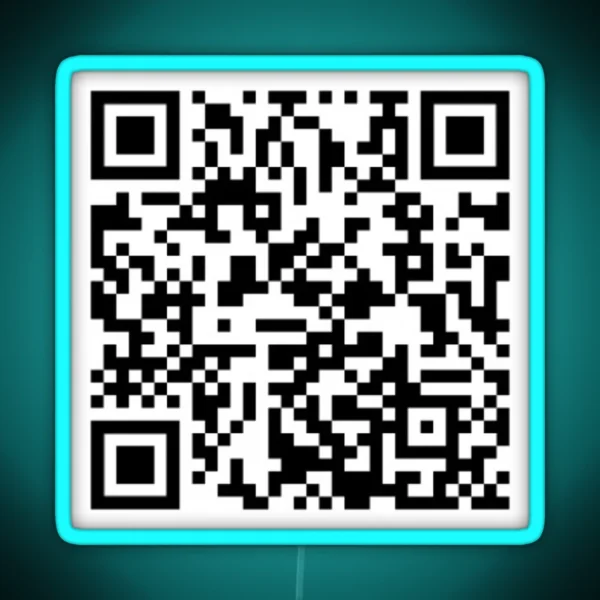 1 Hour Mii Theme Music QR Code RGB Neon Sign