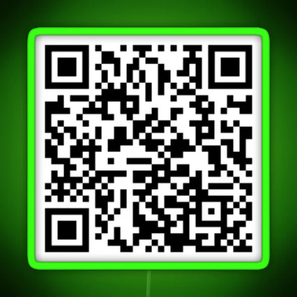 1 Hour Mii Theme Music QR Code RGB Neon Sign