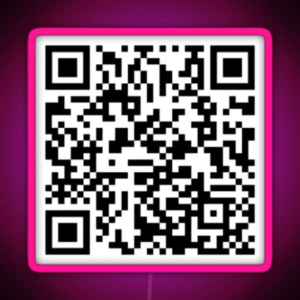 1 Hour Mii Theme Music QR Code RGB Neon Sign