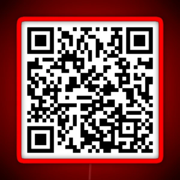 1 Hour Mii Theme Music QR Code RGB Neon Sign