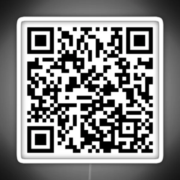 1 Hour Mii Theme Music QR Code RGB Neon Sign