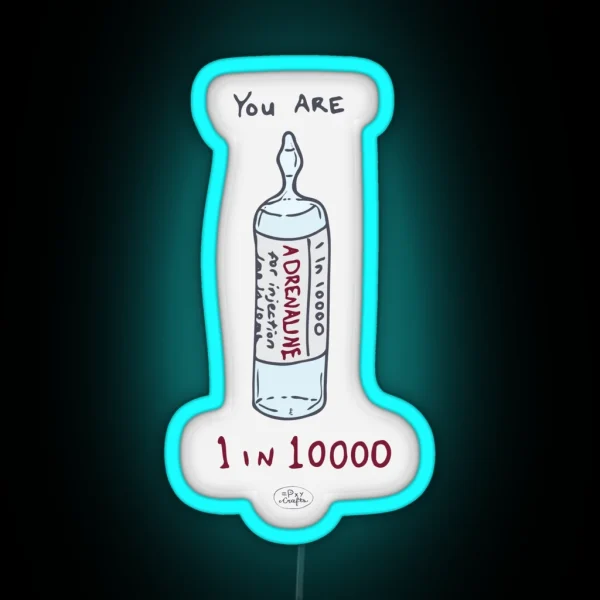 1 In 10000 Punny Encouragements RGB Neon Sign