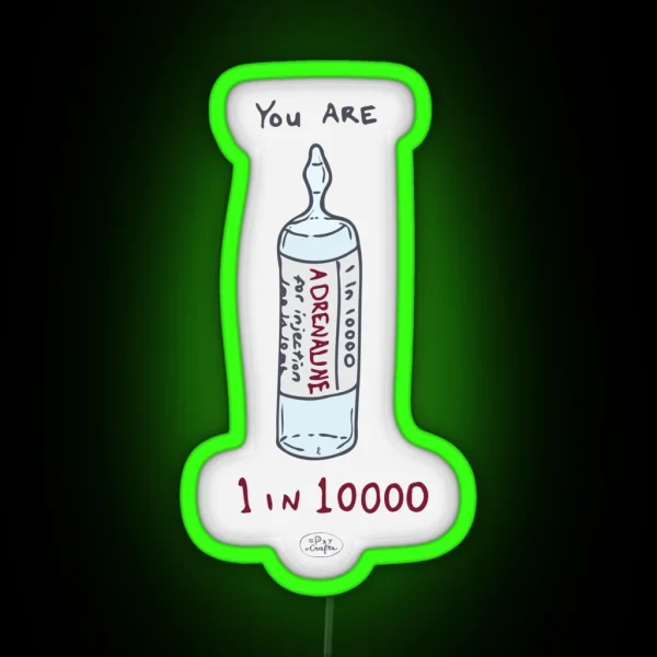 1 In 10000 Punny Encouragements RGB Neon Sign