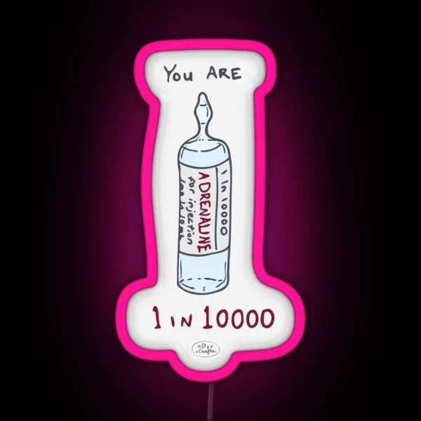 1 In 10000 Punny Encouragements RGB Neon Sign