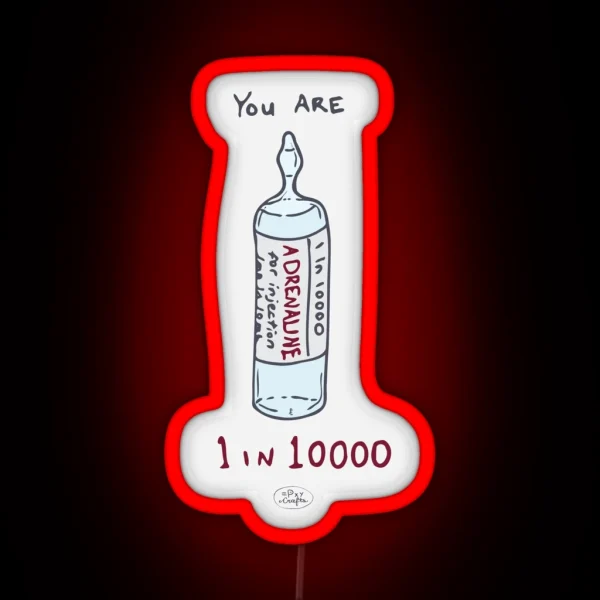 1 In 10000 Punny Encouragements RGB Neon Sign