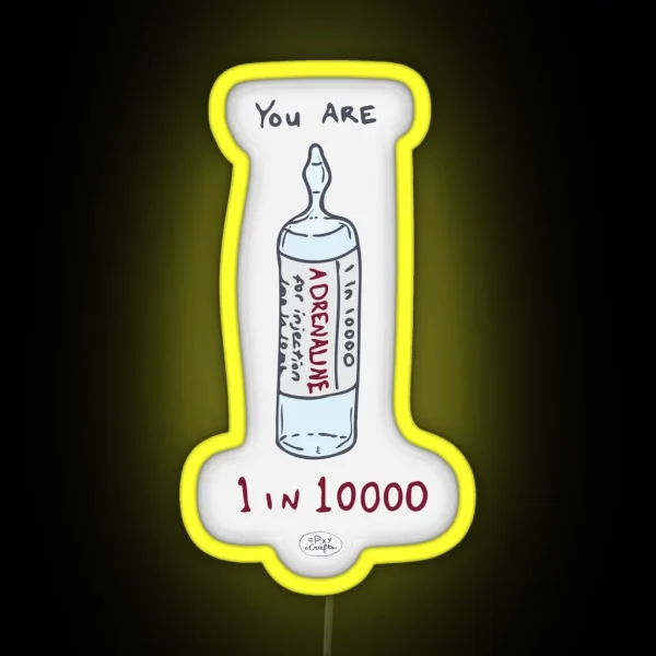 1 In 10000 Punny Encouragements RGB Neon Sign