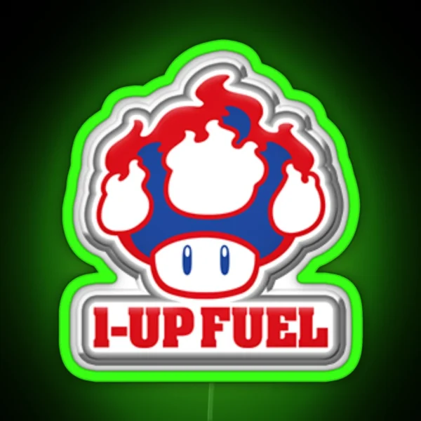 1 Up Fuel RGB Neon Sign