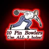 Neon glow decor for retro bowling fans and gamers everywhere