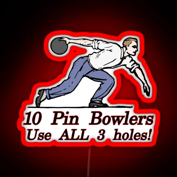 10 Pin Bowlers RGB Neon Sign