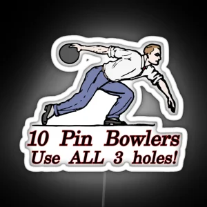 10 Pin Bowlers RGB Neon Sign