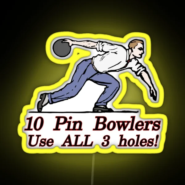 10 Pin Bowlers RGB Neon Sign