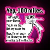 100 Miles On My Bicycle Funny Cycling Cyclist Quote RGB Neon Sign - Image 6