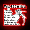 100 Miles On My Bicycle Funny Cycling Cyclist Quote RGB Neon Sign - Image 2