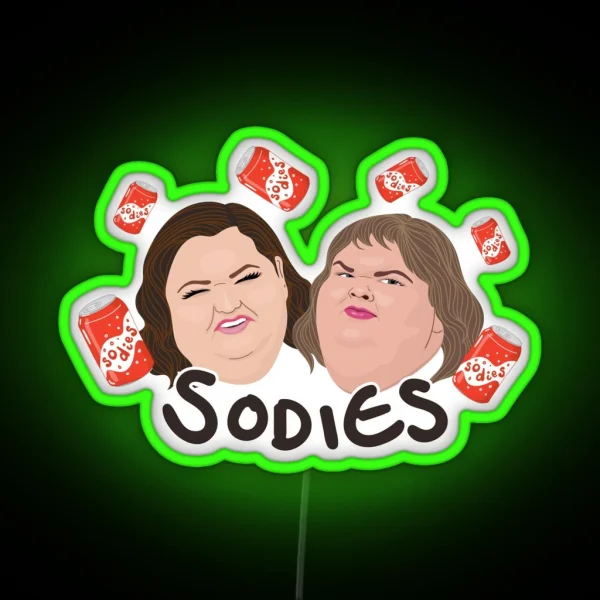 1000lb Sisters Sodies Amy And Tammy Slaton RGB Neon Sign