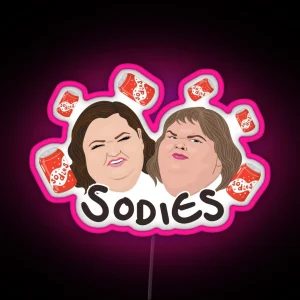 1000lb Sisters Sodies Amy And Tammy Slaton RGB Neon Sign