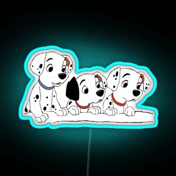 101 Dalmations RGB Neon Sign