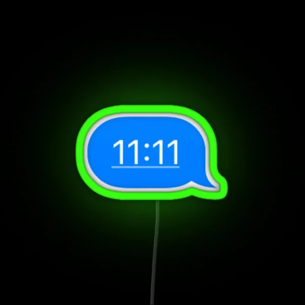 11 11 Text Message RGB Neon Sign