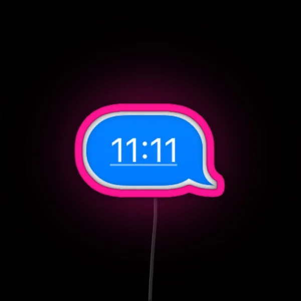 11 11 Text Message RGB Neon Sign