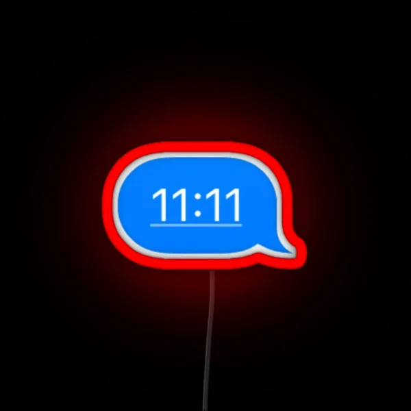 11 11 Text Message RGB Neon Sign