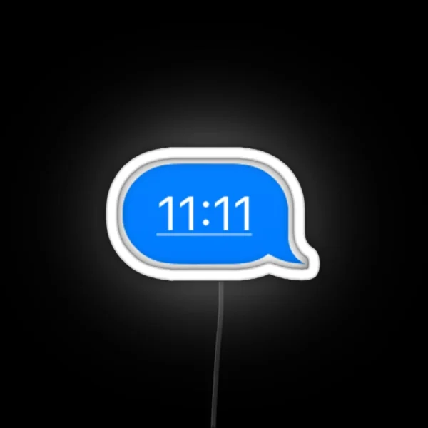 11 11 Text Message RGB Neon Sign