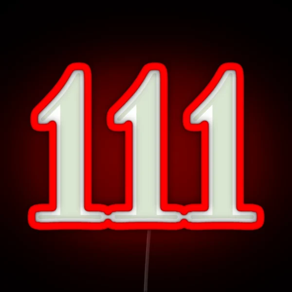 111 Angle Number RGB Neon Sign