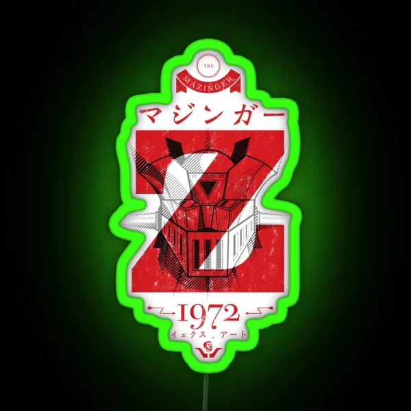 125 Mazinger Z Vintage RGB Neon Sign