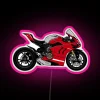 RGB Neon Sign Customizable Panigale V4R Motorcycle Display Decorations Lighting Solutions