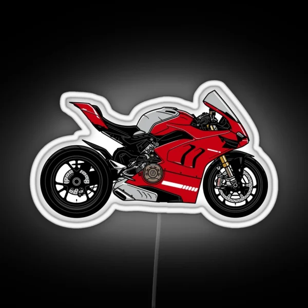 1299 Panigale V4R Super Sports Motorcycle RGB Neon Sign