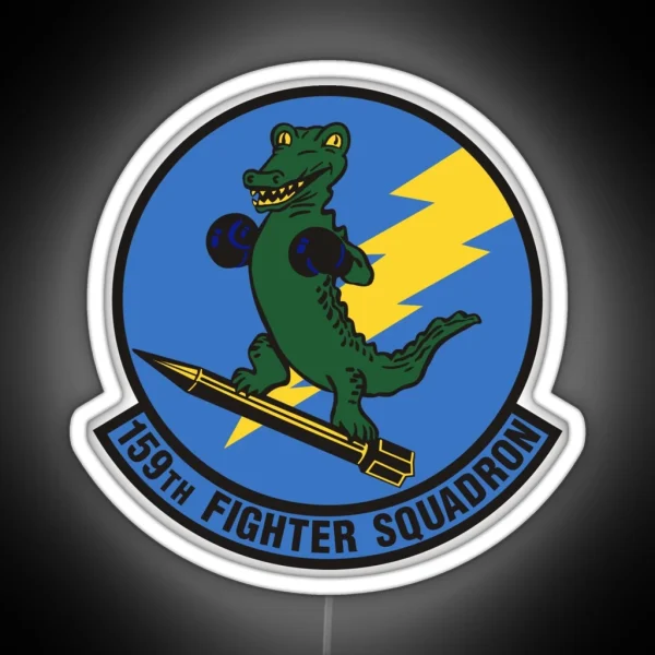 159th Fighter Squadron Emblem RGB Neon Sign