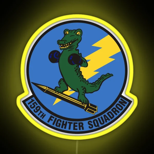 159th Fighter Squadron Emblem RGB Neon Sign