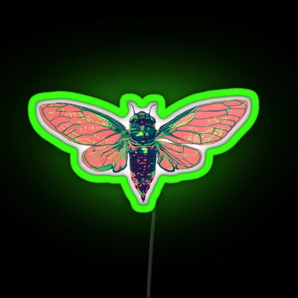 17 Year Cicada RGB Neon Sign