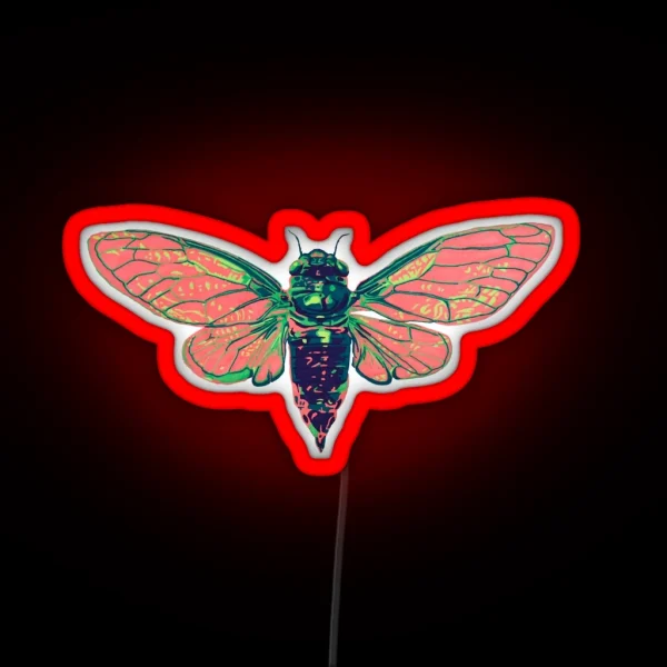 17 Year Cicada RGB Neon Sign