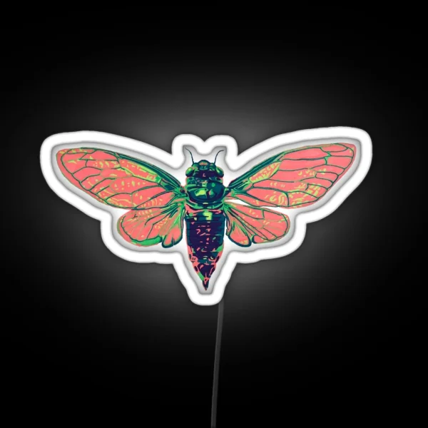 17 Year Cicada RGB Neon Sign