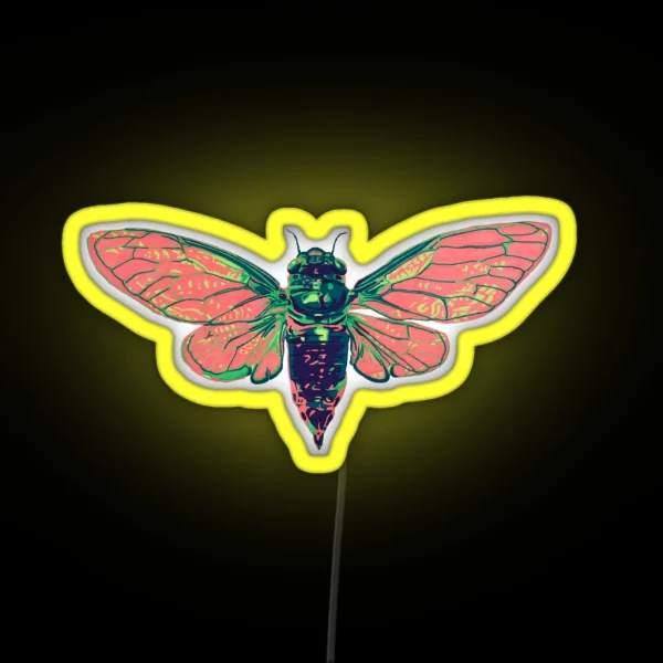 17 Year Cicada RGB Neon Sign