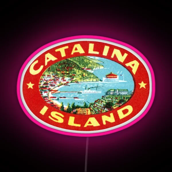 1915 Catalina Island California RGB Neon Sign