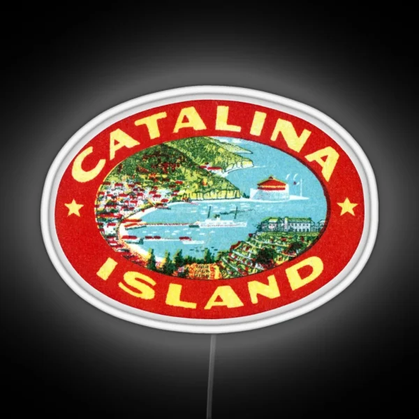 1915 Catalina Island California RGB Neon Sign